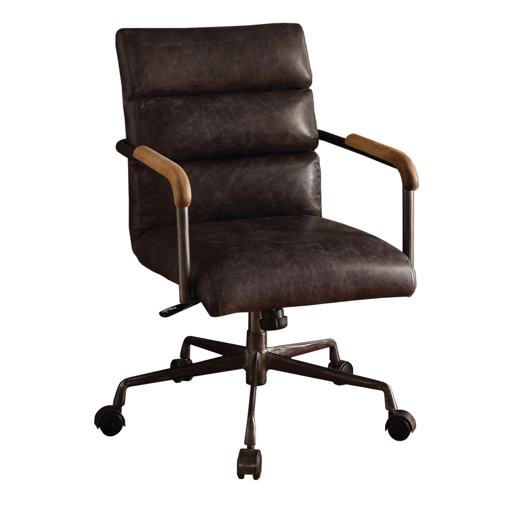 Metal & Leather Executive Office Chair Antique Brown-ACME AMF-92415