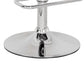 Acrylic and Metal Height Adjustable Stool with Swivel Base Chrome and Clear By ACME AMF-96260