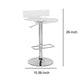 Acrylic and Metal Height Adjustable Stool with Swivel Base Chrome and Clear By ACME AMF-96260