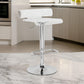 Acrylic and Metal Height Adjustable Stool with Swivel Base Chrome and Clear By ACME AMF-96260