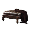 Majestic Ottoman, 2-Tone Dark Brown & Cherry Oak-ACME