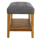 Wooden Bench Gray & Oak By ACME AMF-96686