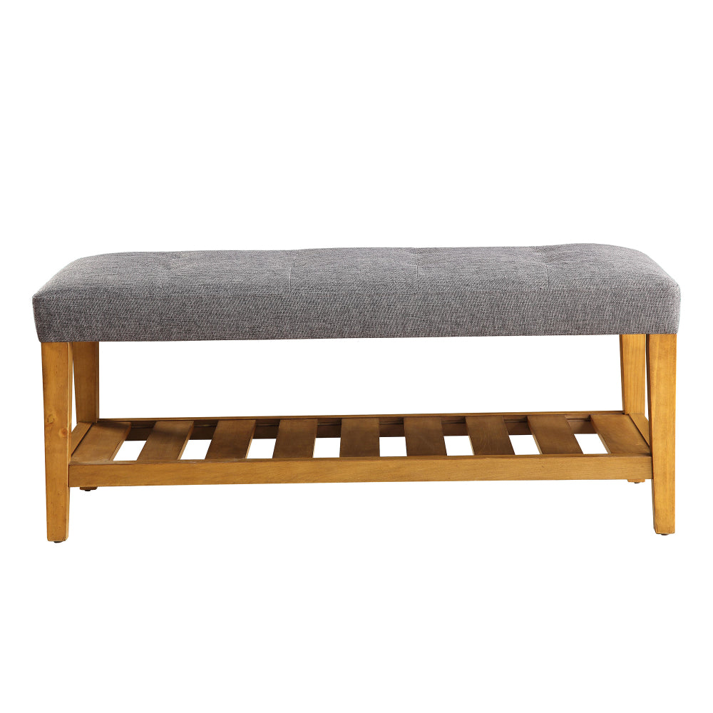 Wooden Bench Gray & Oak By ACME AMF-96686