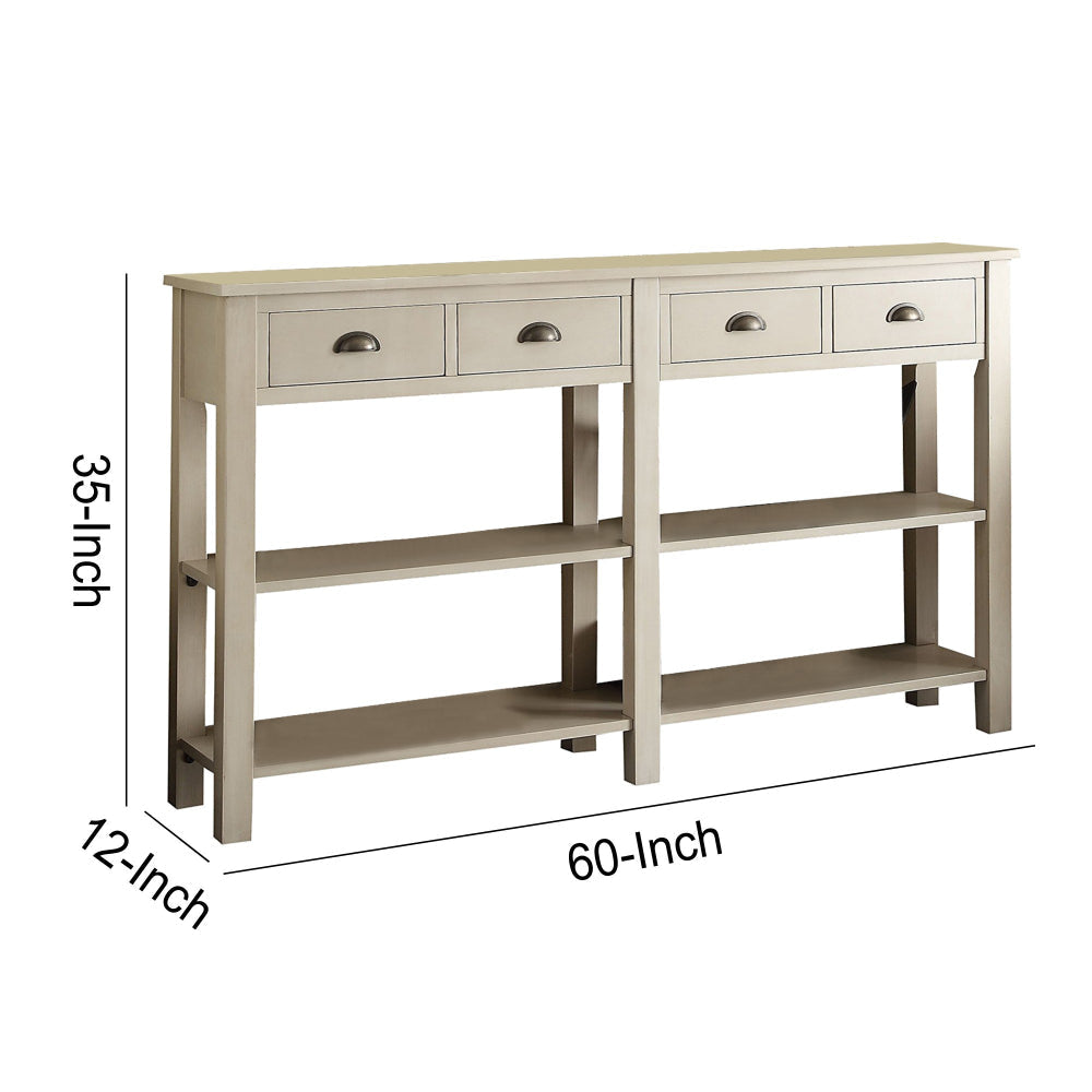 Galileo Console Table In Cream Finish AMF-97249