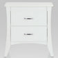 Contemporary Style 2 Drawers Wood Nightstand By Babb White AMF-97264