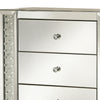 Mirrored Chest With 5 drawers Mirror By Casagear Home AMF-97304