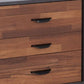 Rectangular 3 Drawers Wood Nightstand By Eloy Brown AMF-97340