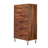 Enchanting Wooden Chest With 5 Drawers Walnut Brown-ACME AMF-97362