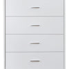 Contemporary Style Wooden Chest with Five Drawers White - AMF-97364 AMF-97364