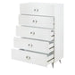 Five Drawers Wooden Chest In Contemporary Style White - AMF-97370 AMF-97370