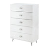 Five Drawers Wooden Chest In Contemporary Style White - AMF-97370 AMF-97370