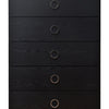 Five Drawers Wooden Chest In Contemporary Style Black By ACME AMF-97374