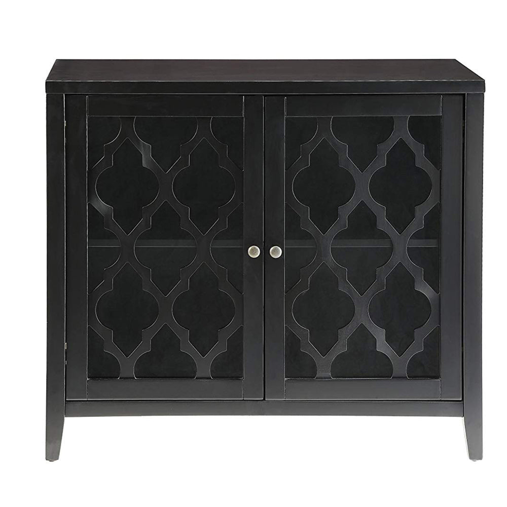 Ceara Console Table With 2 Doors Black AMF-97382