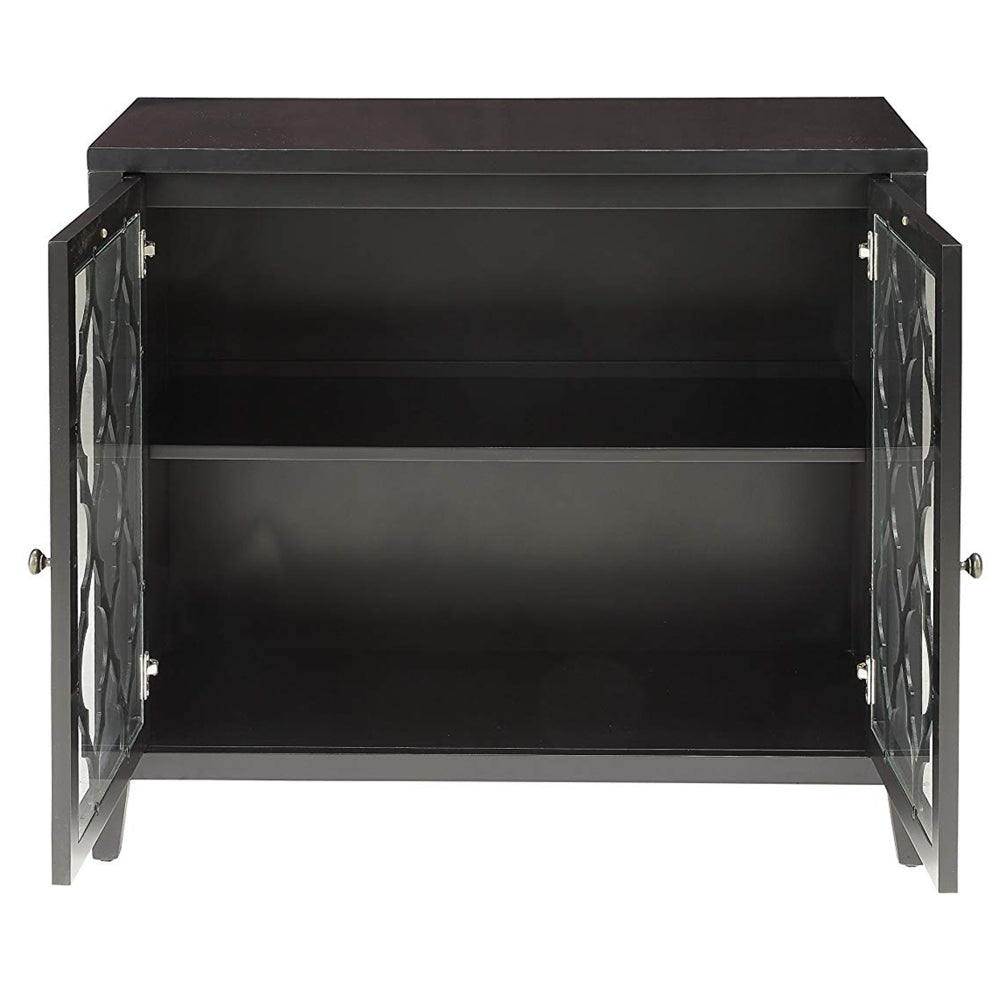 Ceara Console Table With 2 Doors Black AMF-97382