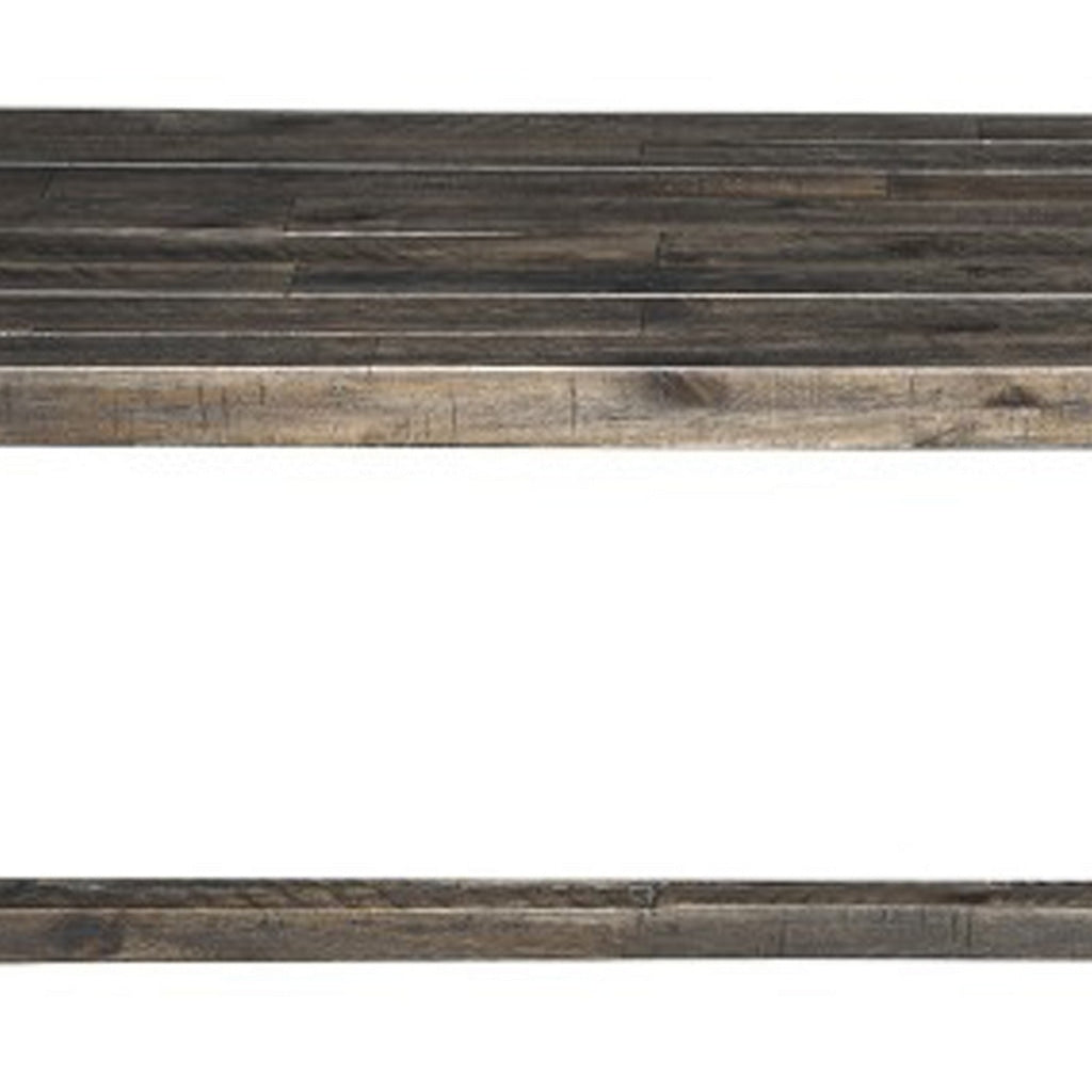 Transitional Style Bench In Acacia Wood Gray APF-1468-24