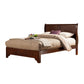 Full Size Low Footboard Sleigh Bed In Rubberwood Brown By Casagear Home APF-2200F