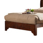 Full Size Low Footboard Sleigh Bed In Rubberwood Brown By Casagear Home APF-2200F