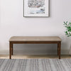 Rubberwood Dining Bench With Padded Upholstery Brown APF-2929-03