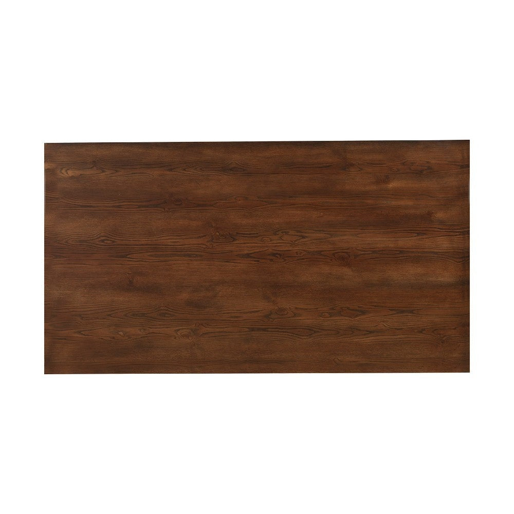 Rectangular Rubberwood Dining Table In Quaint Style Brown By Casagear Home APF-5672-01