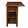 Convenient Wooden Kitchen Cart With Storage Drawers Brown APF-6079-05