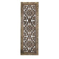 Benzara Floral Hand Carved Wooden Wall Panels Assortment of Two Brown - BM01881 BM01881