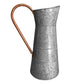 Classic Galvanized Metal Jug With Handle Gray - BM02378 BM02378