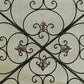 Traditional 3 Panel Metal Fire Screen With Filigree Design Bronze Black The Urban Port BM06168