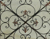 Traditional 3 Panel Metal Fire Screen With Filigree Design Bronze Black The Urban Port BM06168