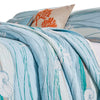 Maritsa Five Piece Queen Size Fabric Quilt Set with Coastal Prints Blue By Casagear Home BM101970