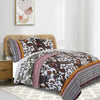 Detroit Fabric 3 Piece Queen Size Quilt Set with Tribal Motifs Multicolor By Casagear Home BM102012