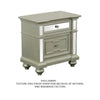 Salamanca Contemporary Night Stand In Silver By The Urban Port BM123245