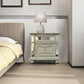 Salamanca Contemporary Night Stand In Silver By The Urban Port BM123245