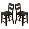 Dickinson II Cottage Counter Height Chair Dark Cherry Finish Set of 2 By The Urban Port BM131200