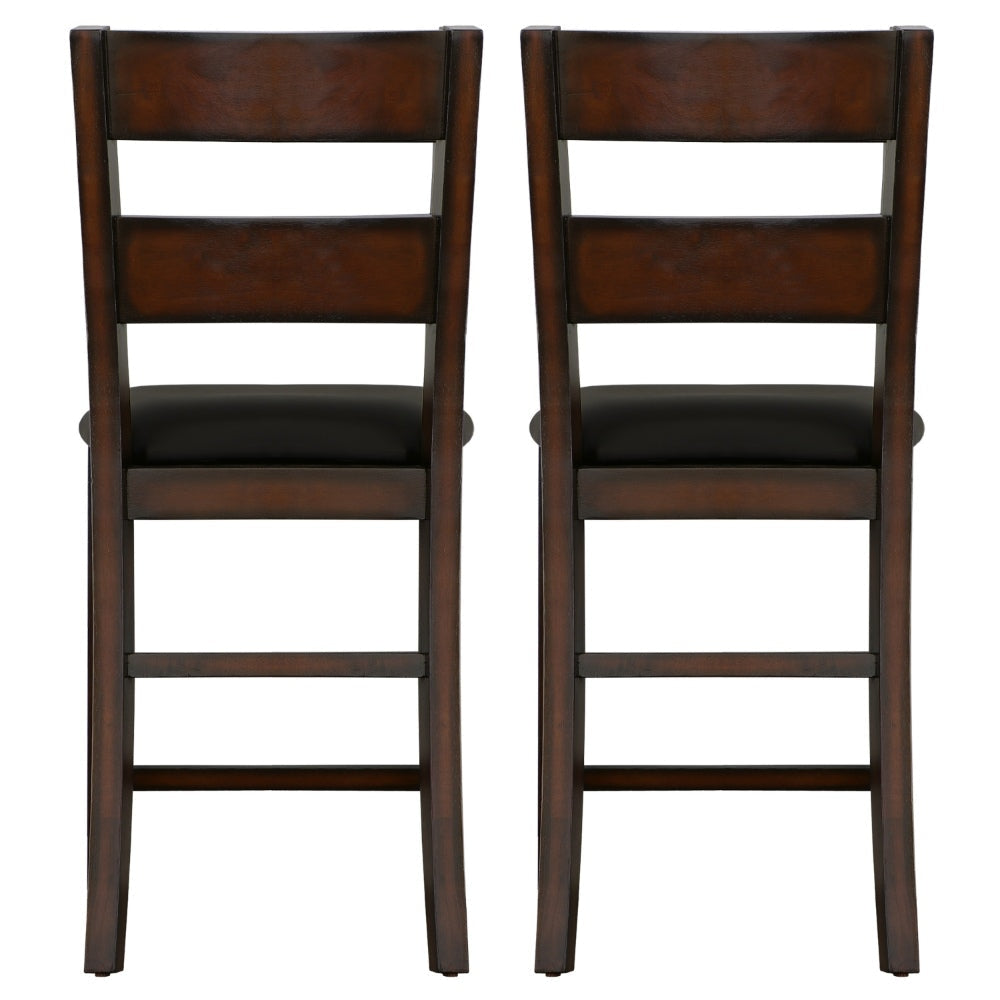 Dickinson II Cottage Counter Height Chair Dark Cherry Finish Set of 2 By The Urban Port BM131200