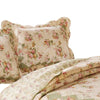 Denali 3 Piece Fabric King Size Quilt Set with Floral Prints Multicolor By Casagear Home BM14909