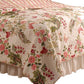 Atlanta Fabric 3 Piece Queen Size Quilt Set with Butterfly Print,Multicolor By Casagear Home BM14961