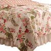 Atlanta Fabric 2 Piece Twin Size Quilt Set with Butterfly Prints,Multicolor By Casagear Home BM14962