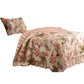 Atlanta Fabric 2 Piece Twin Size Quilt Set with Butterfly Prints,Multicolor By Casagear Home