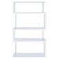 Fantastic glossy white wooden bookcase CCA-800300