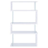 Fantastic glossy white wooden bookcase CCA-800300