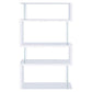 Fantastic glossy white wooden bookcase CCA-800300