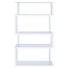 Fantastic glossy white wooden bookcase CCA-800300