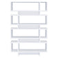 Tremendous white bookcase with open shelves CCA-800308