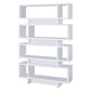 Tremendous white bookcase with open shelves CCA-800308