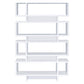 Tremendous white bookcase with open shelves CCA-800308