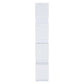 Tremendous white bookcase with open shelves CCA-800308