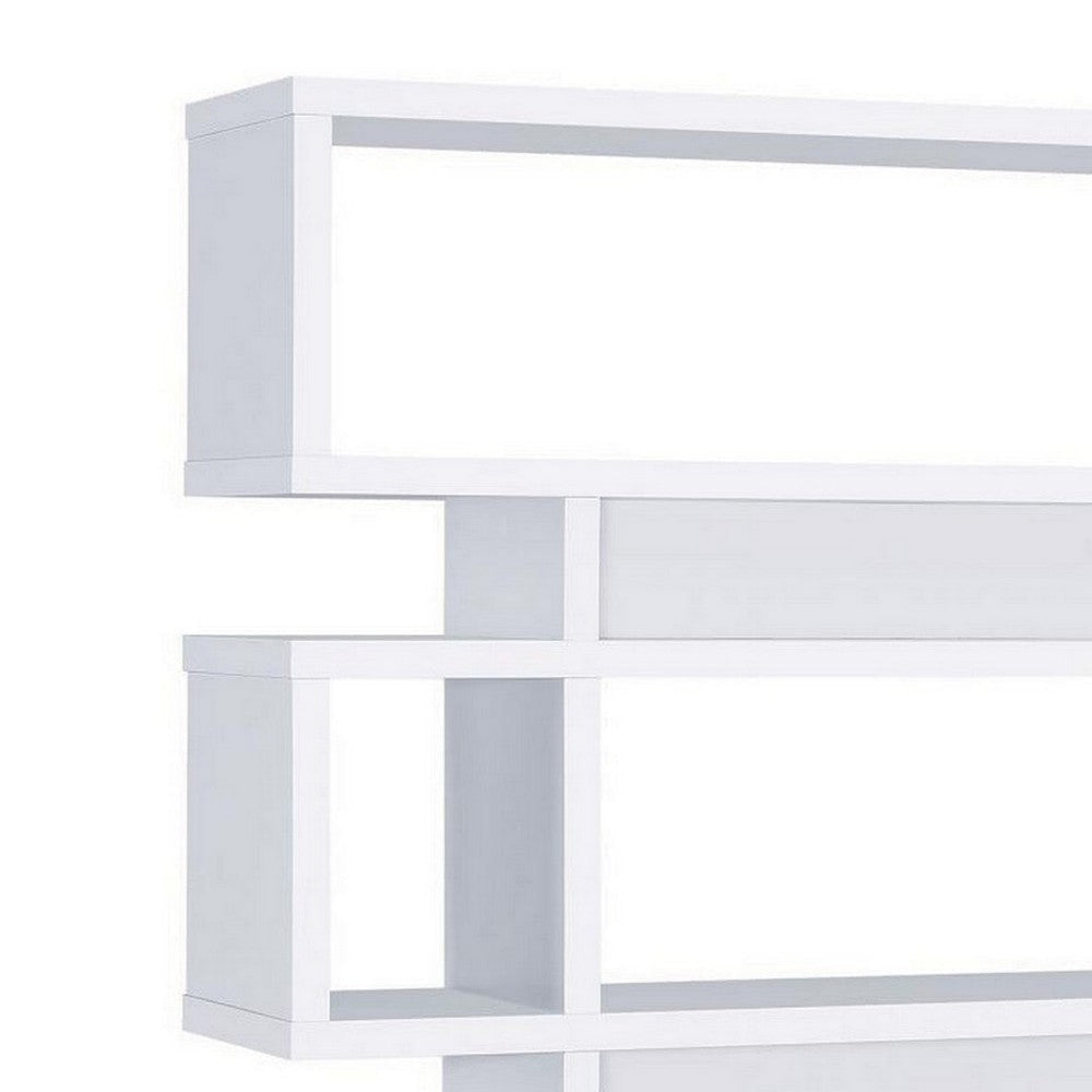 Tremendous white bookcase with open shelves CCA-800308