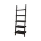 Sleek Wooden Ladder Bookcase with 5 Shelves Brown CCA-800338