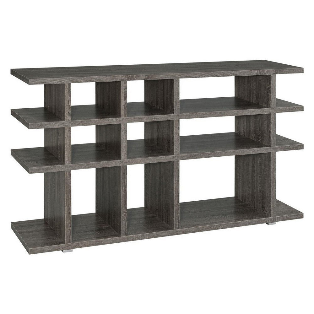 Contemporary Wooden Bookcase Gray CCA-800359