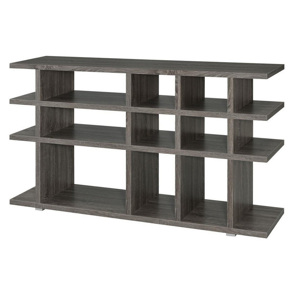 Contemporary Wooden Bookcase Gray CCA-800359